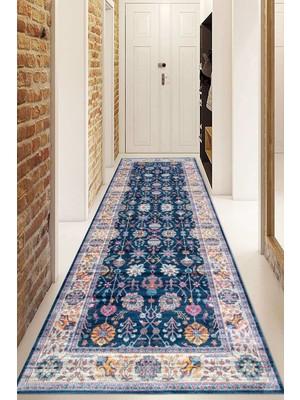 Napoli Home Dijital Baskılı Kaymaz Taban Yıkanabilir Modern Yolluk ve Koridor Halısı NDU-HT-995