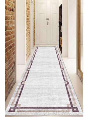 Dijital Baskılı Kaymaz Taban Yıkanabilir Modern Yolluk ve Koridor Halısı NDU-HY-1125