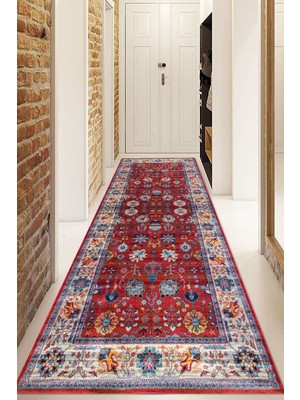 Napoli Home Dijital Baskılı Kaymaz Taban Yıkanabilir Modern Yolluk ve Koridor Halısı NDU-HT-994