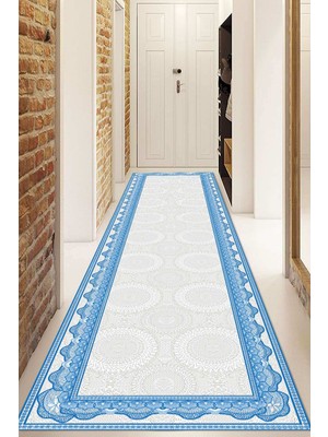 Napoli Home Dijital Baskılı Kaymaz Taban Yıkanabilir Modern Yolluk ve Koridor Halısı Ndu-Hk-19