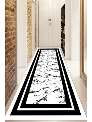Napoli Home Dijital Baskılı Kaymaz Taban Yıkanabilir Modern Yolluk ve Koridor Halısı NDU-HY-964