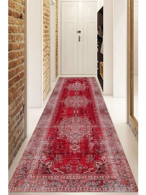 Napoli Home Dijital Baskılı Kaymaz Taban Yıkanabilir Modern Yolluk ve Koridor Halısı NDU-HY-1198