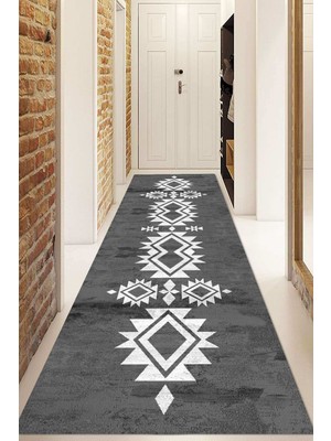 Napoli Home Dijital Baskılı Kaymaz Taban Yıkanabilir Modern Yolluk ve Koridor Halısı NDU-SD-377