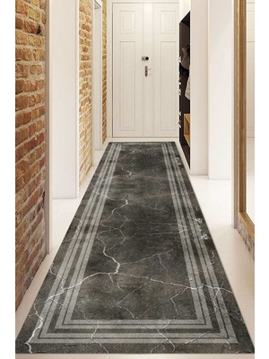 Napoli Home Dijital Baskılı Kaymaz Taban Yıkanabilir Modern Yolluk ve Koridor Halısı NDU-HY-1337