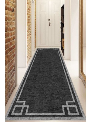 Dijital Baskılı Kaymaz Taban Yıkanabilir Modern Yolluk ve Koridor Halısı NDU-HT-364