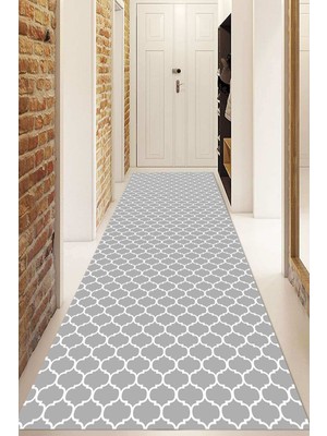 Napoli Home Dijital Baskılı Kaymaz Taban Yıkanabilir Modern Yolluk ve Koridor Halısı NDU-HT-547