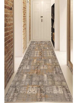 Napoli Home Dijital Baskılı Kaymaz Taban Yıkanabilir Modern Yolluk ve Koridor Halısı NDU-HT-982