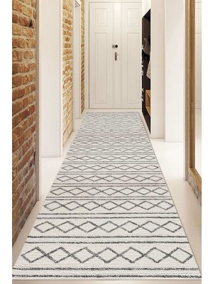 Dijital Baskılı Kaymaz Taban Yıkanabilir Modern Yolluk ve Koridor Halısı NDU-HY-1040