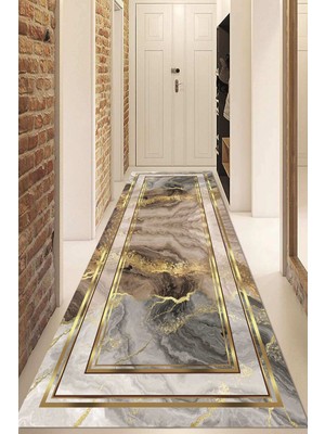 Napoli Home Dijital Baskılı Kaymaz Taban Yıkanabilir Modern Yolluk ve Koridor Halısı NDU-HY-1180