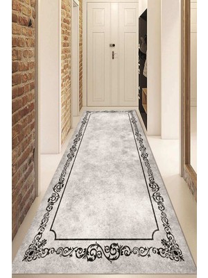 Dijital Baskılı Kaymaz Taban Yıkanabilir Modern Yolluk ve Koridor Halısı NDU-HY-1188