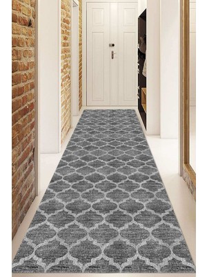 Dijital Baskılı Kaymaz Taban Yıkanabilir Modern Yolluk ve Koridor Halısı NDU-HY-1237