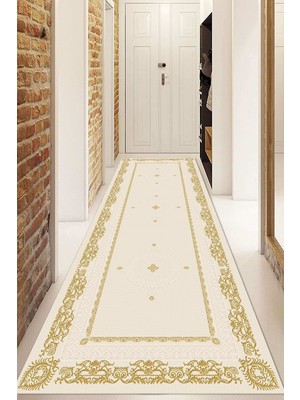 Dijital Baskılı Kaymaz Taban Yıkanabilir Modern Yolluk ve Koridor Halısı NDU-SD-323