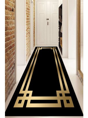 Dijital Baskılı Kaymaz Taban Yıkanabilir Modern Yolluk ve Koridor Halısı NDU-HY-1158