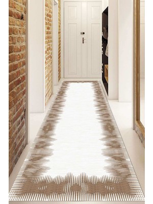 Napoli Home Dijital Baskılı Kaymaz Taban Yıkanabilir Modern Yolluk ve Koridor Halısı NDU-HY-1183