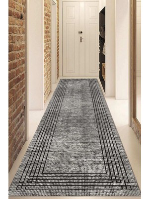 Dijital Baskılı Kaymaz Taban Yıkanabilir Modern Yolluk ve Koridor Halısı NDU-SD-1132