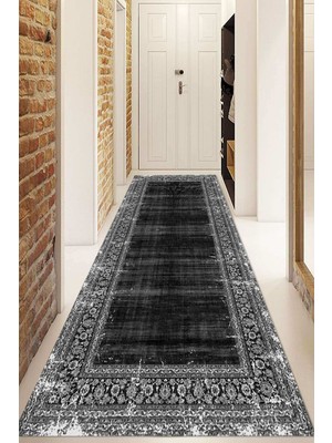 Dijital Baskılı Kaymaz Taban Yıkanabilir Modern Yolluk ve Koridor Halısı NDU-HT-124
