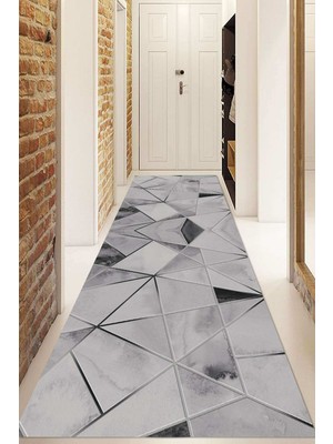 Napoli Home Dijital Baskılı Kaymaz Taban Yıkanabilir Modern Yolluk ve Koridor Halısı NDU-HY-1191