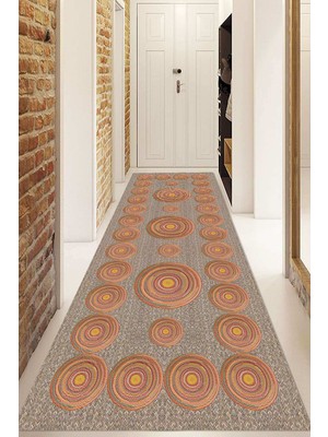 Napoli Home Dijital Baskılı Kaymaz Taban Yıkanabilir Modern Yolluk ve Koridor Halısı NDU-SD-372