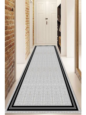 Dijital Baskılı Kaymaz Taban Yıkanabilir Modern Yolluk ve Koridor Halısı NDU-SD-362