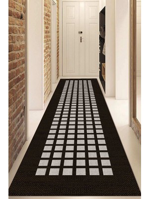 Dijital Baskılı Kaymaz Taban Yıkanabilir Modern Yolluk ve Koridor Halısı NDU-SD-1028