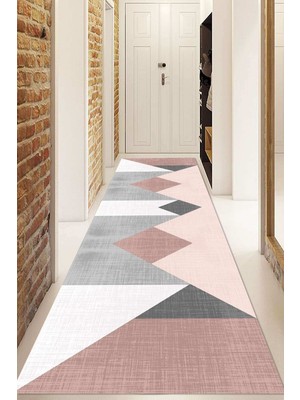 Napoli Home Dijital Baskılı Kaymaz Taban Yıkanabilir Modern Yolluk ve Koridor Halısı NDU-SD-554