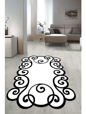 Napoli Home Dijital Baskılı Kaymaz Taban Yıkanabilir Lazer Kesim Salon Halısı Yolluk NLZR-HY-1165