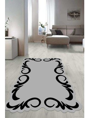 Dijital Baskılı Kaymaz Taban Yıkanabilir Lazer Kesim Salon Halısı Yolluk NLZR-SD-500