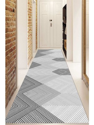 Napoli Home Dijital Baskılı Kaymaz Taban Yıkanabilir Modern Yolluk ve Koridor Halısı NDU-SD-540