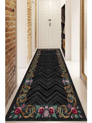 Napoli Home Dijital Baskılı Kaymaz Taban Yıkanabilir Modern Yolluk ve Koridor Halısı NDU-SD-237