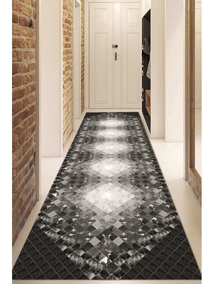 Napoli Home Dijital Baskılı Kaymaz Taban Yıkanabilir Modern Yolluk ve Koridor Halısı NDU-SD-1022