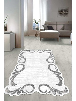 Dijital Baskılı Kaymaz Taban Yıkanabilir Lazer Kesim Salon Halısı Yolluk NLZR-HT-1428