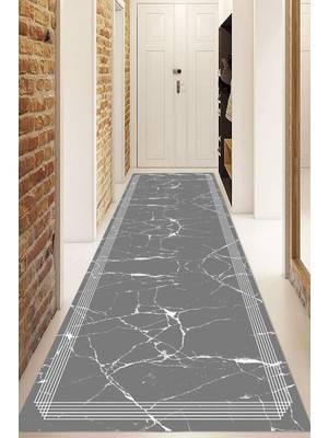 Napoli Home Dijital Baskılı Kaymaz Taban Yıkanabilir Modern Yolluk ve Koridor Halısı NDU-SD-1091