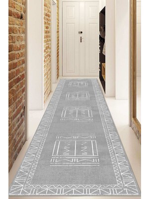 Napoli Home Dijital Baskılı Kaymaz Taban Yıkanabilir Modern Yolluk ve Koridor Halısı NDU-SD-559