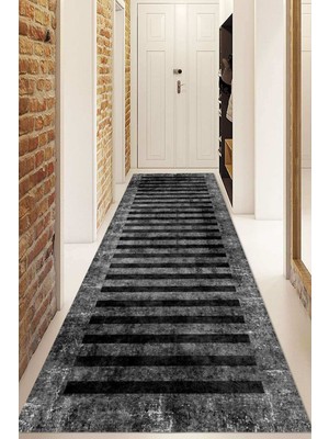Dijital Baskılı Kaymaz Taban Yıkanabilir Modern Yolluk ve Koridor Halısı NDU-SD-247