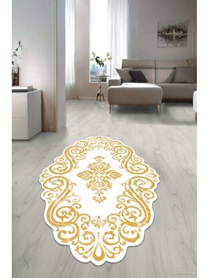 Dijital Baskılı Kaymaz Taban Yıkanabilir Lazer Kesim Salon Halısı Yolluk NLZR-HT-891