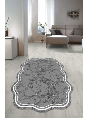 Napoli Home Dijital Baskılı Kaymaz Taban Yıkanabilir Lazer Kesim Salon Halısı Yolluk NLZR-SD-395