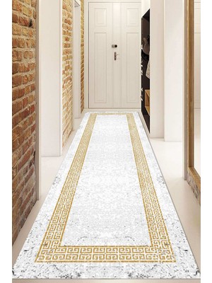 Napoli Home Dijital Baskılı Kaymaz Taban Yıkanabilir Modern Yolluk ve Koridor Halısı NDU-SD-1077