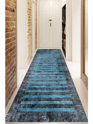 Napoli Home Dijital Baskılı Kaymaz Taban Yıkanabilir Modern Yolluk ve Koridor Halısı NDU-SD-249