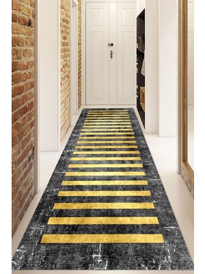 Napoli Home Dijital Baskılı Kaymaz Taban Yıkanabilir Modern Yolluk ve Koridor Halısı NDU-SD-251