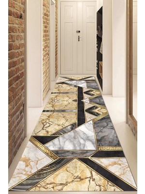 Napoli Home Dijital Baskılı Kaymaz Taban Yıkanabilir Modern Yolluk ve Koridor Halısı NDU-SD-260