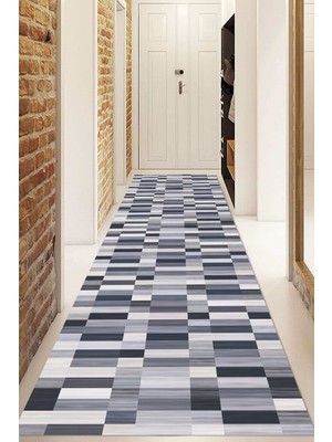 Napoli Home Dijital Baskılı Kaymaz Taban Yıkanabilir Modern Yolluk ve Koridor Halısı NDU-SD-252