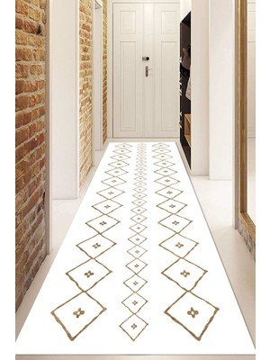 Dijital Baskılı Kaymaz Taban Yıkanabilir Modern Yolluk ve Koridor Halısı NDU-SD-276