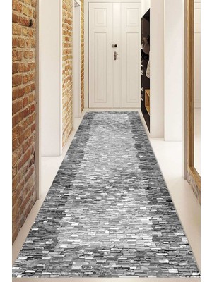 Napoli Home Dijital Baskılı Kaymaz Taban Yıkanabilir Modern Yolluk ve Koridor Halısı NDU-SD-241