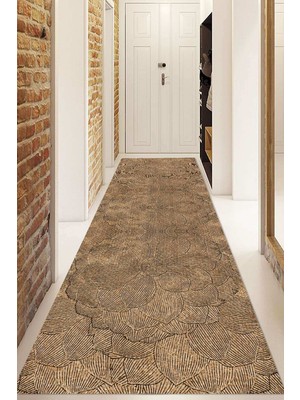 Napoli Home Dijital Baskılı Kaymaz Taban Yıkanabilir Modern Yolluk ve Koridor Halısı NDU-SD-344