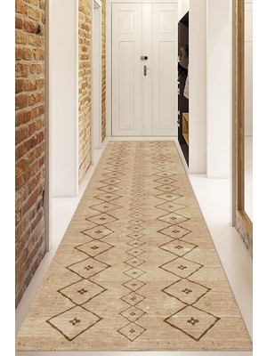 Napoli Home Dijital Baskılı Kaymaz Taban Yıkanabilir Modern Yolluk ve Koridor Halısı NDU-SD-277