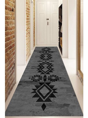 Napoli Home Dijital Baskılı Kaymaz Taban Yıkanabilir Modern Yolluk ve Koridor Halısı NDU-SD-370