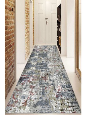 Napoli Home Dijital Baskılı Kaymaz Taban Yıkanabilir Modern Yolluk ve Koridor Halısı NDU-SD-291