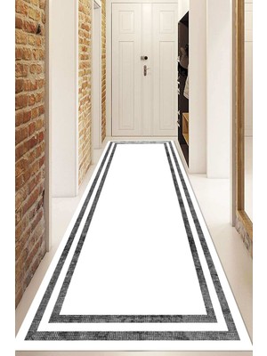 Napoli Home Dijital Baskılı Kaymaz Taban Yıkanabilir Modern Yolluk ve Koridor Halısı NDU-SD-301