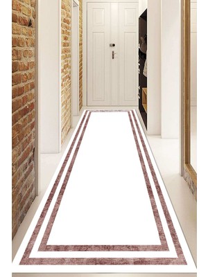 Napoli Home Dijital Baskılı Kaymaz Taban Yıkanabilir Modern Yolluk ve Koridor Halısı NDU-SD-303