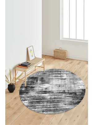 Napoli Home Dijital Baskılı Kaymaz Taban Yıkanabilir Yuvarlak Salon Halısı Koridor Halısı Paspas NDY-HY-969